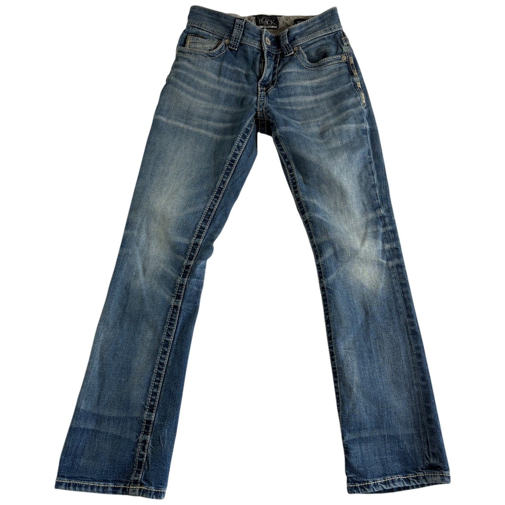 Buckle Black Fit No 3 Bootcut Jeans Mens 27S Medium‎ Wash Rugged Denim 5242